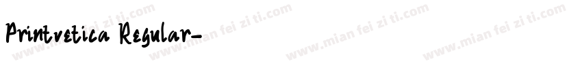 Printvetica Regular字体转换